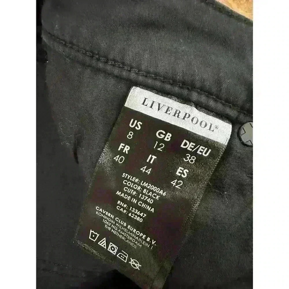 LIVERPOOL JEANS Black The Skinny Jeans Size 8 - Picture 5 of 7